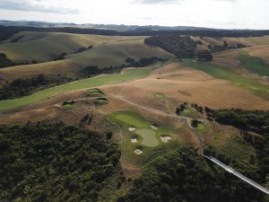 Kauri Cliffs 5th Aerial Back